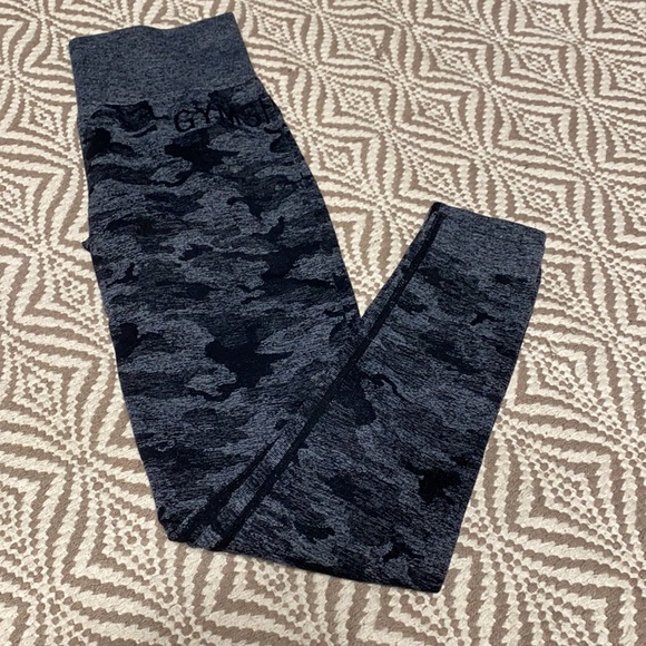 Gymshark adapt camo seamless leggings black size small womens - Picture 8 of 9